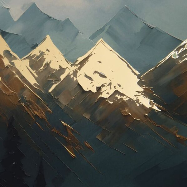 Nástěnný plakát s EXTRA efektem - Mountain Majesty - 40x60 cm