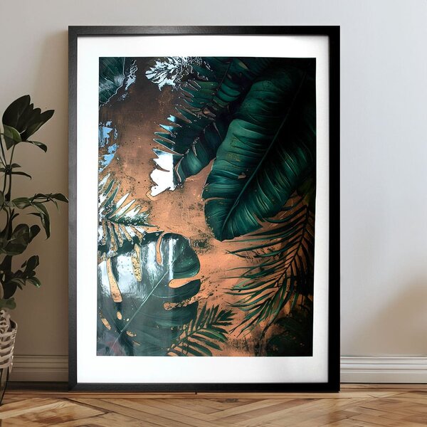 Nástěnný plakát s EXTRA efektem - Půlnoční džungle - 40x60 cm