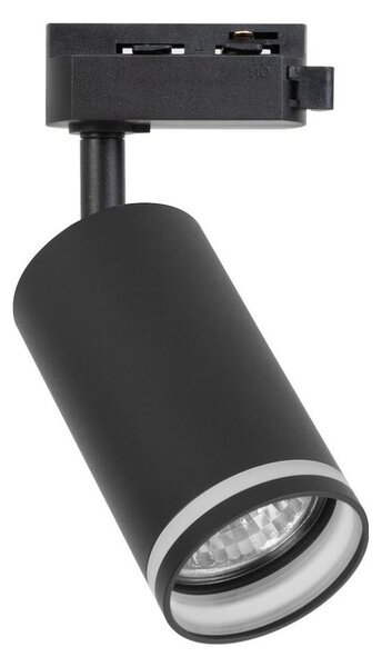 Bodové svítidlo do 1-fázového lištového systému PIPE 1xGU10/10W/230V černá