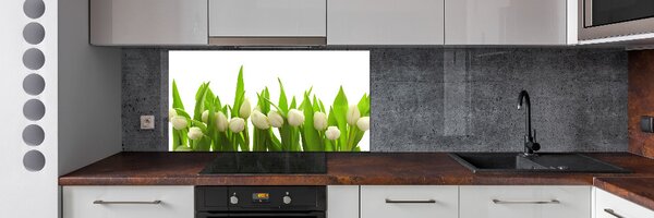 Panel do kuchyně Bílé tulipány pksh-40774643