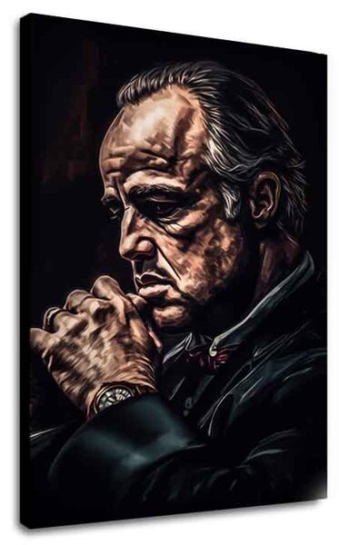 Obraz GODFATHER : Moc a respekt | Italské plátno - 60x90 cm