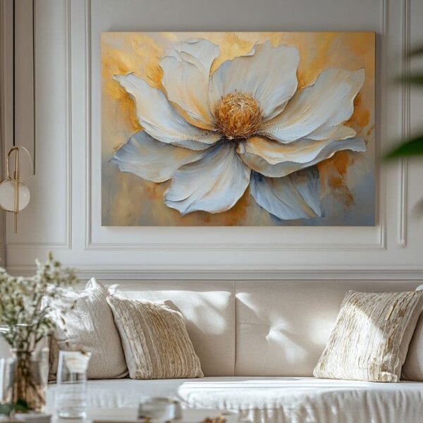 Obraz Aurin golden touch | dotaženo rukou umělce - 40x60 cm