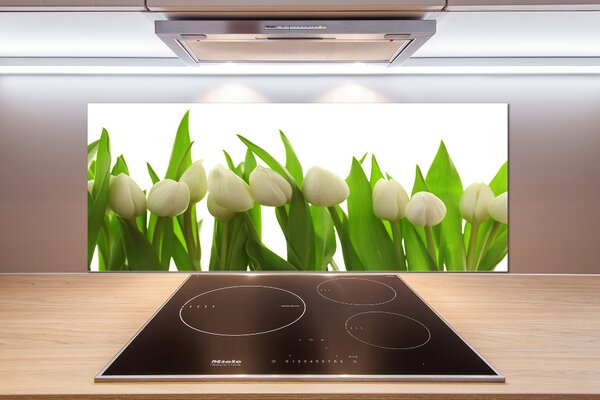 Panel do kuchyně Bílé tulipány pksh-40774671