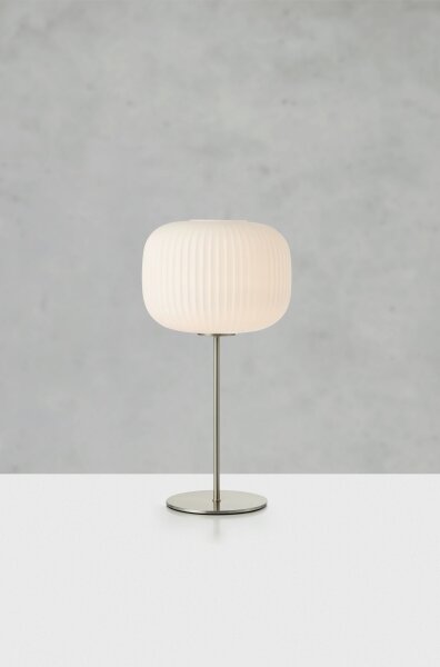 Markslöjd 109007 - Stolní lampa SOBER 1xE27/40W/230V bílá/matný chrom
