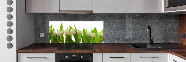 Panel do kuchyně Bílé tulipány pksh-40774671