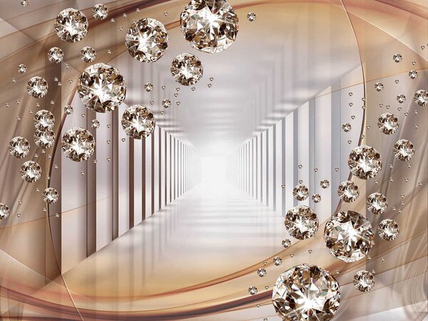Fototapeta Diamant v tunelu, Fototapety s expandujícím prostorem, Populární fototapety, u79958 - Tapeko.co.cz