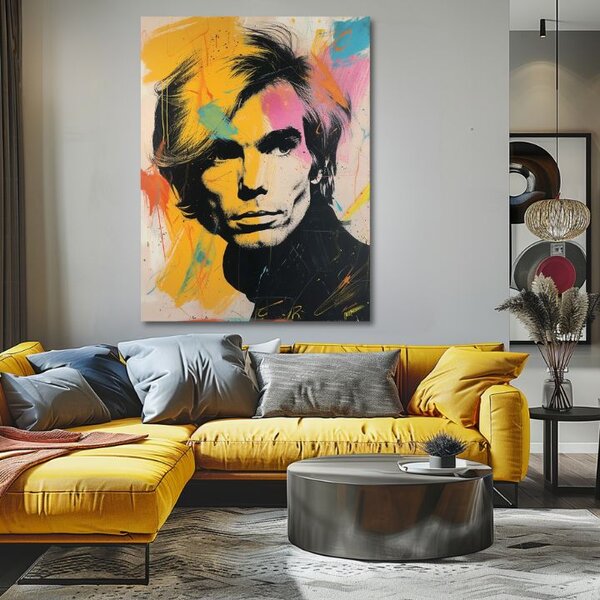 Obraz ANDY WARHOL - Colours of the Pop Revolution | dotaženo rukou umělce - 60x90 cm