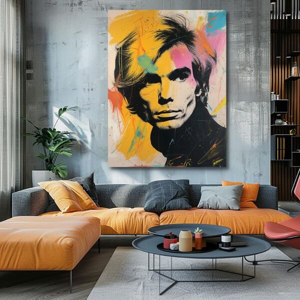 Obraz ANDY WARHOL - Colours of the Pop Revolution | dotaženo rukou umělce - 60x90 cm