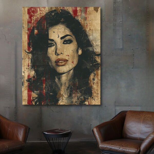 Obraz AMY WINEHOUSE - Hluboký pohled na duši | dotaženo rukou umělce - 60x90 cm