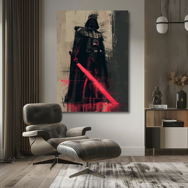 Obraz DARTH VADER - Temná síla na plátně | dotaženo rukou umělce - 60x90 cm