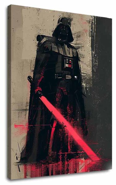 Obraz DARTH VADER - Temná síla na plátně | dotaženo rukou umělce - 60x90 cm