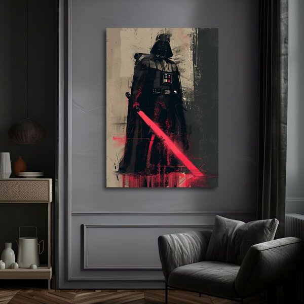 Obraz DARTH VADER - Temná síla na plátně | dotaženo rukou umělce - 60x90 cm