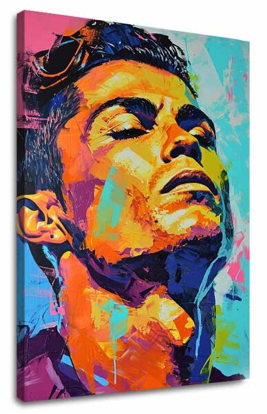 Obraz CRISTIANO RONALDO - Energie vítěze | dotaženo rukou umělce - 60x90 cm