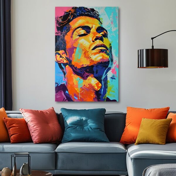 Obraz CRISTIANO RONALDO - Energie vítěze | dotaženo rukou umělce - 60x90 cm