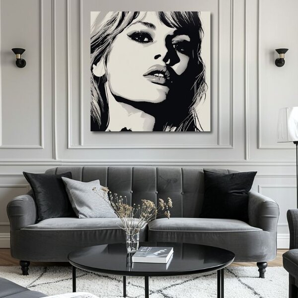 Obraz Brigitte Bardot - Elegance 60. let - 60x60 cm