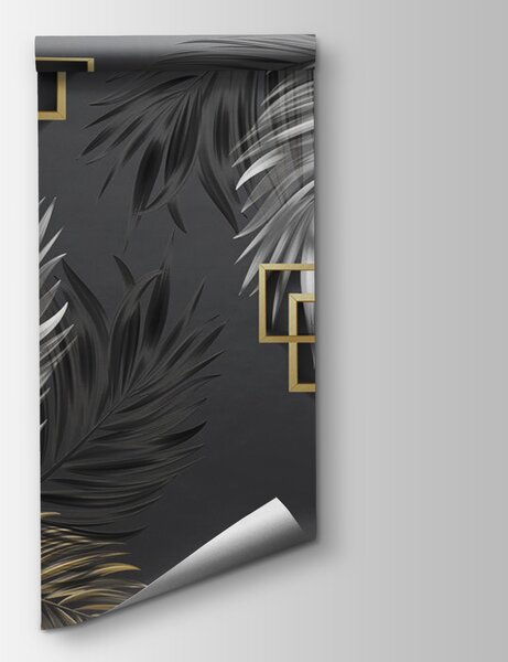 Fototapeta Tapety s peřím a čtvercovými rámečky, Designové fototapety na zeď, Populární fototapety, u80469 - Tapeko.co.cz