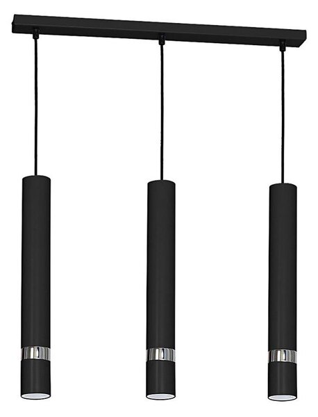 Lustr na lanku JOKER 3xGU10/25W/230V černá/lesklý chrom