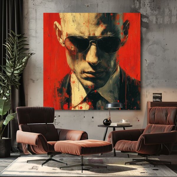 Obraz HITMAN - Smysl pro detail | dotaženo rukou umělce - 60x60 cm