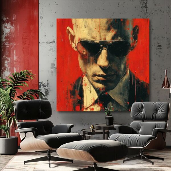 Obraz HITMAN - Smysl pro detail | dotaženo rukou umělce - 60x60 cm