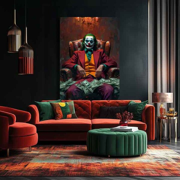 Obraz JOKER : Lord of Chaos | Italské plátno - 60x90 cm