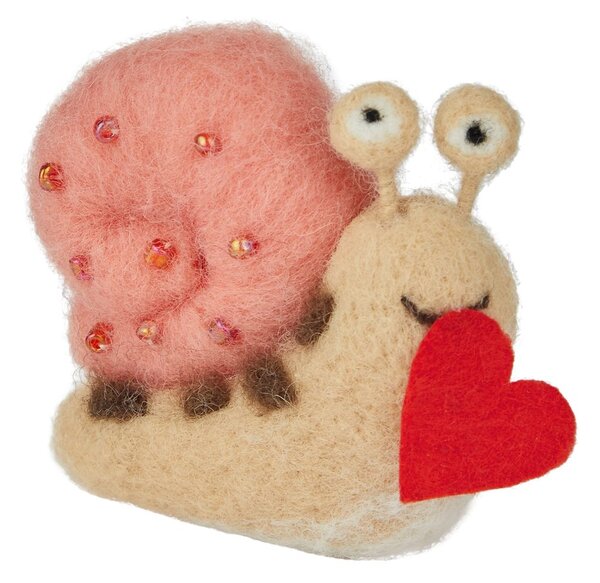 FUNKY FRIENDS Šnek 10 cm - růžová