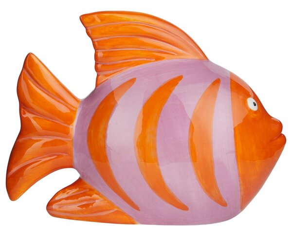 CORAL COAST Dekorace ryba 15 x 11 cm - oranžová/růžová