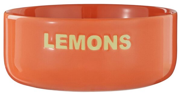 GOOD VIBES Miska "Lemons" 720 ml - oranžová