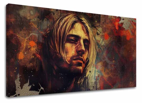 Obraz Kurt Cobain - V srdci grunge - 100x50 cm