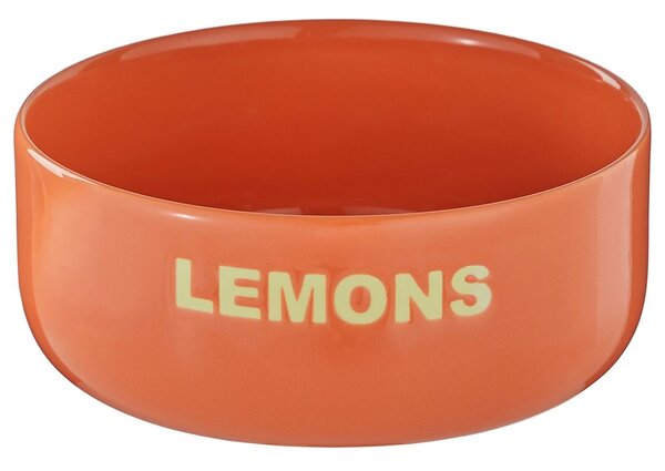GOOD VIBES Miska "Lemons" 720 ml - oranžová