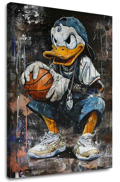 Obraz LEBRON DUCK na plátně | dotaženo rukou umělce - 40x50 cm