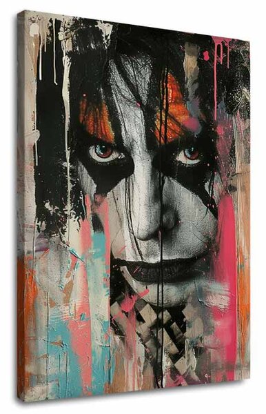 Obraz KISS - Chaos na scéně | dotaženo rukou umělce - 60x90 cm