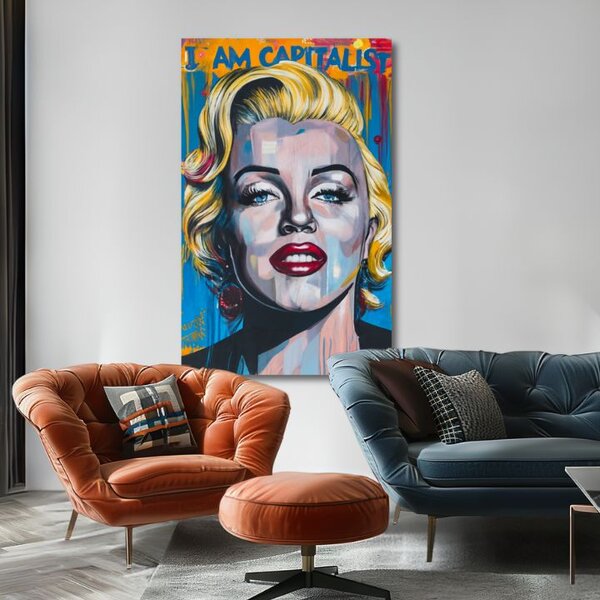 Obraz MARILYN MONROE - Kapitalistické kouzlo | dotaženo rukou umělce - 60x90 cm