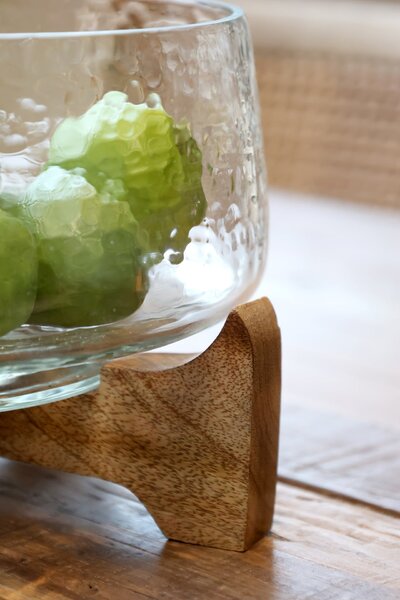 Dekorativní mísa Glass/Mango Wood