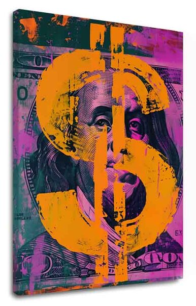 Obraz MONEY BENJAMIN on plátno | dotaženo rukou umělce - 40x50 cm