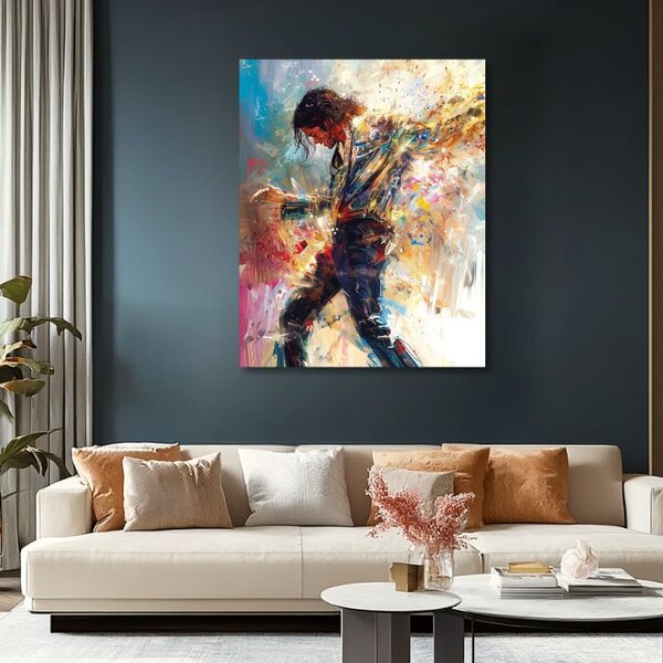 Obraz MICHAEL JACKSON - Taneční energie | dotaženo rukou umělce - 60x90 cm