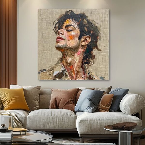 Obraz MICHAEL JACKSON - Melody of passion | dotaženo rukou umělce - 60x60 cm