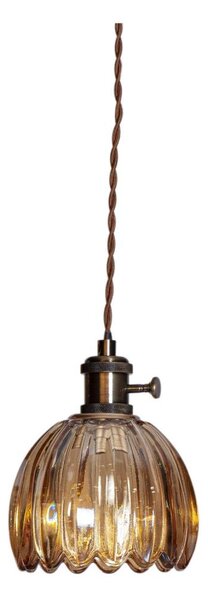 Cottex 8400100-5503 - Lustr na lanku do zásuvky NORA 1xE14/5W/230V hnědá