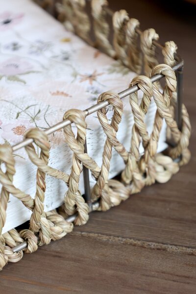 Košík na ubrousky Braided Jute