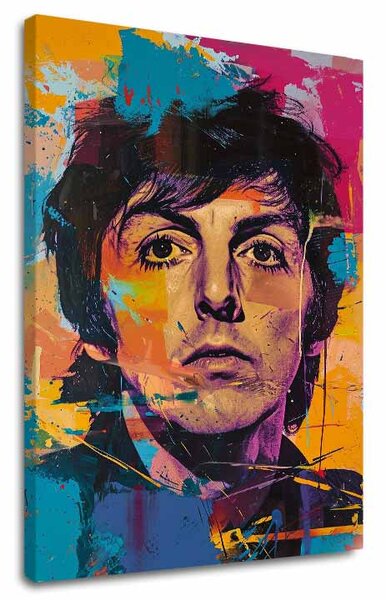 Obraz PAUL MCCARTNEY - Beatles génius | dotaženo rukou umělce - 60x90 cm