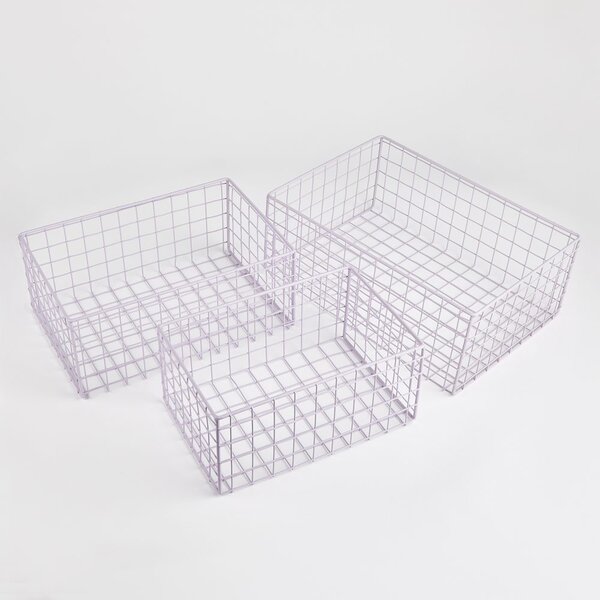 DEPOSIT Úložný kovový koš 30 x 20 cm - sv. fialová