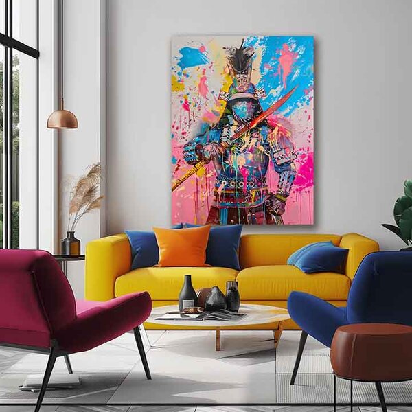 Obraz SAMURAI SPIRIT na plátně | dotaženo rukou umělce - 40x50 cm