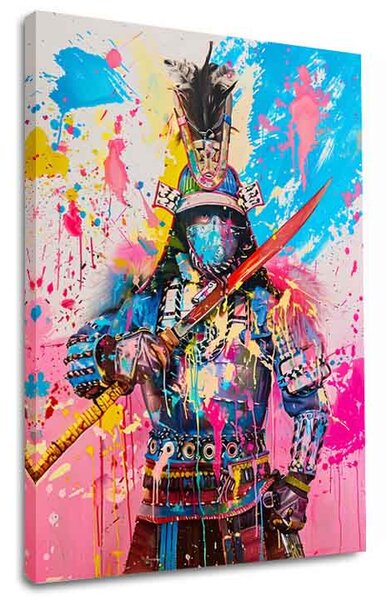 Obraz SAMURAI SPIRIT na plátně | dotaženo rukou umělce - 40x50 cm