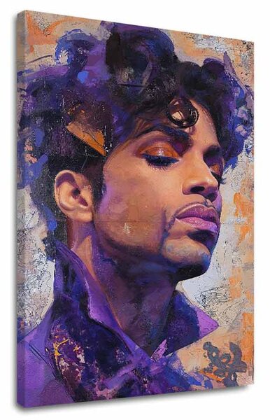 Obraz PRINCE - Fialový elegán | dotaženo rukou umělce - 60x90 cm