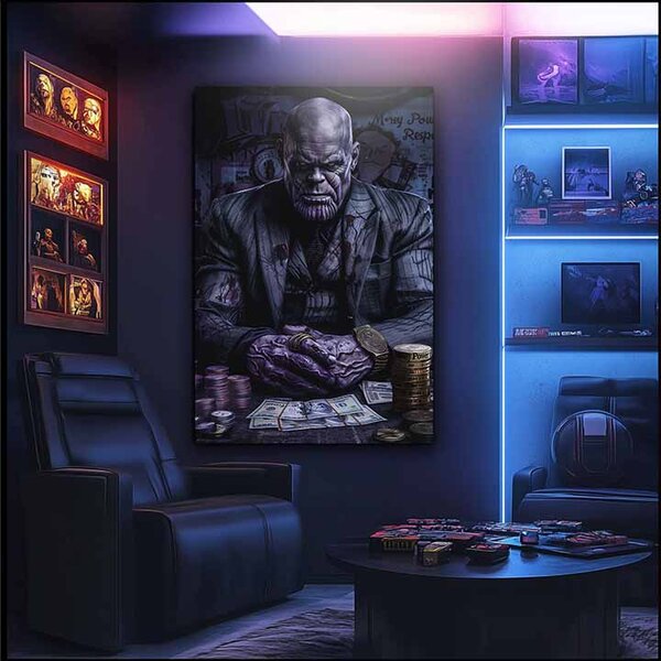 Obraz THANOS : Lord of Infinity | Italské plátno - 60x90 cm