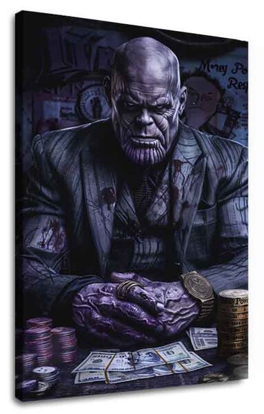 Obraz THANOS : Lord of Infinity | Italské plátno - 60x90 cm