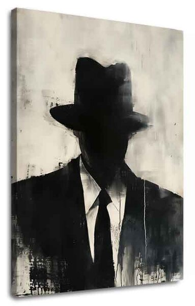 Obraz THE FACELESS MOBSTER | dotaženo rukou umělce - 60x90 cm