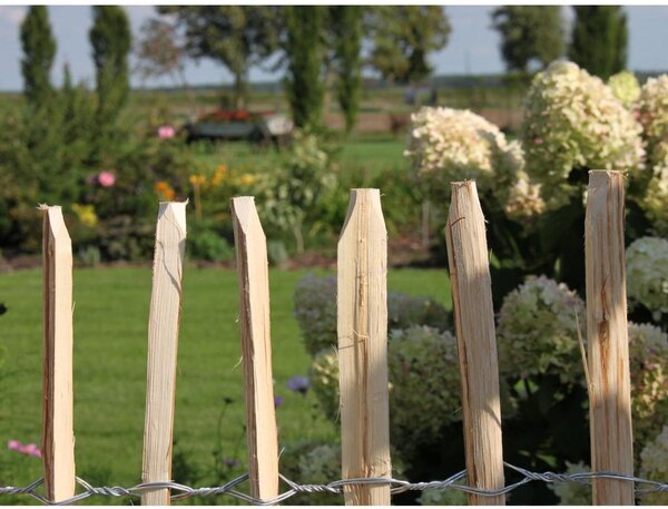 Zahradní plot - Lískový plot - 5 m - Výška 80 cm - Rozestup 7-8 cm