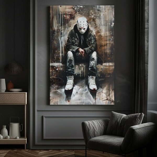 Obraz THE SILENT KILLER | dotaženo rukou umělce - 60x90 cm