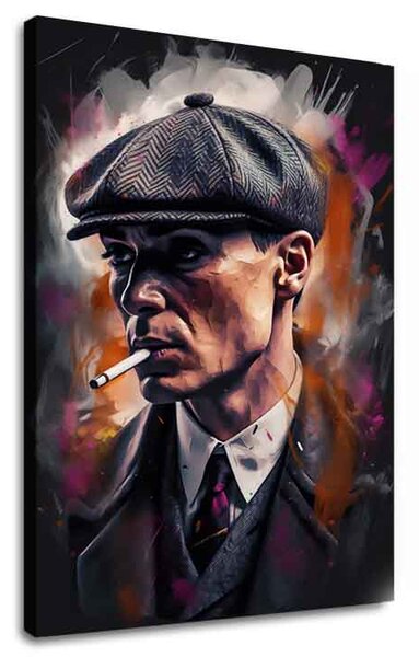 Obraz TOMMY SHELBY : Král ulic | dotaženo rukou umělce - 60x90 cm