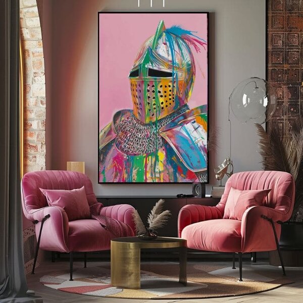 Obraz VIVID KNIGHT na plátně | dotaženo rukou umělce - 40x50 cm